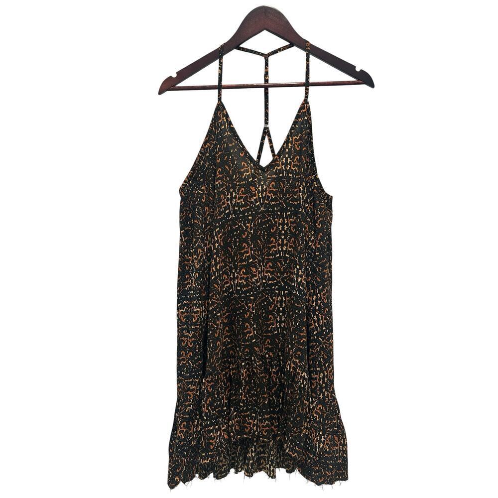 One Teaspoon Animal Print Racer Back Mini Dress Size XS Beachy Summer